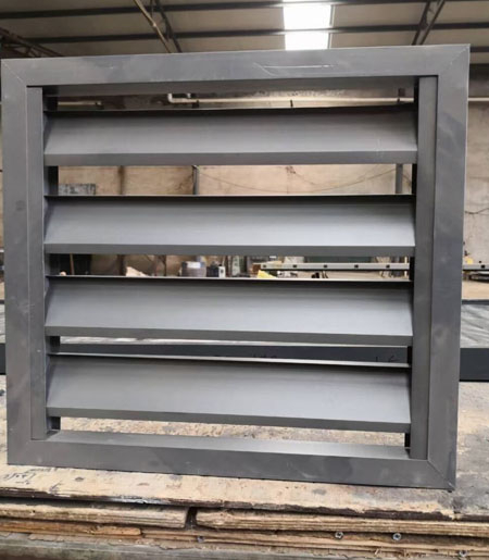 外墙通风用锌钢百叶窗